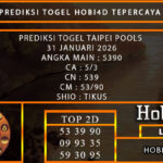 PREDIKSI TOGEL TAIPEI POOLS 31 JANUARI 2026