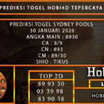 PREDIKSI TOGEL SYDNEY POOLS 30 JANUARI 2026