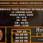 PREDIKSI TOGEL SENTOSA 4D POOLS 11 JANUARI 2026
