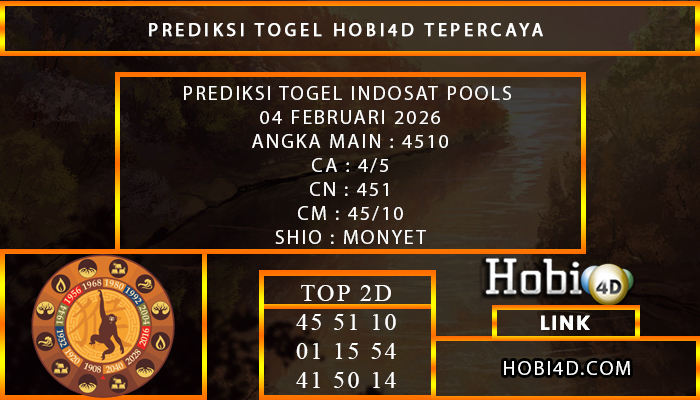 PREDIKSI TOGEL INDOSAT POOLS 04 FEBRUARI 2026