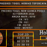 PREDIKSI TOGEL NEW GUINEA POOLS 02 FEBRUARI 2026