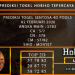 PREDIKSI TOGEL SENTOSA 4D POOLS 02 FEBRUARI 2026