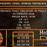PREDIKSI TOGEL SINGAPORE 4D POOLS 06 FEBRUARI 2026
