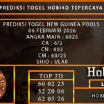 PREDIKSI TOGEL NEW GUINEA POOLS 06 FEBRUARI 2026